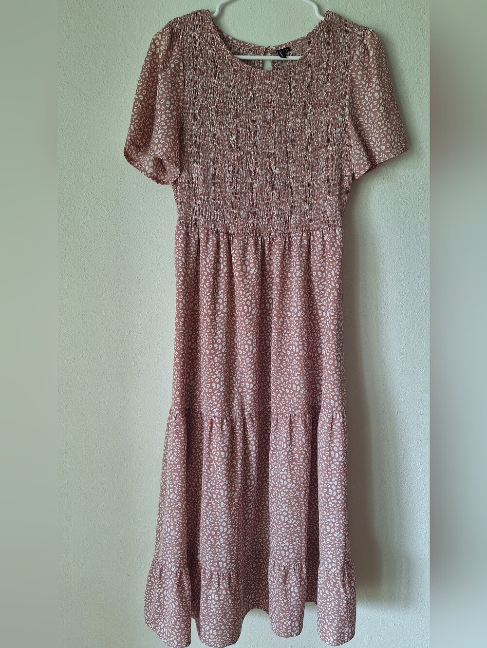 Women’s Dusty Rose Smocked Maxi Dress
